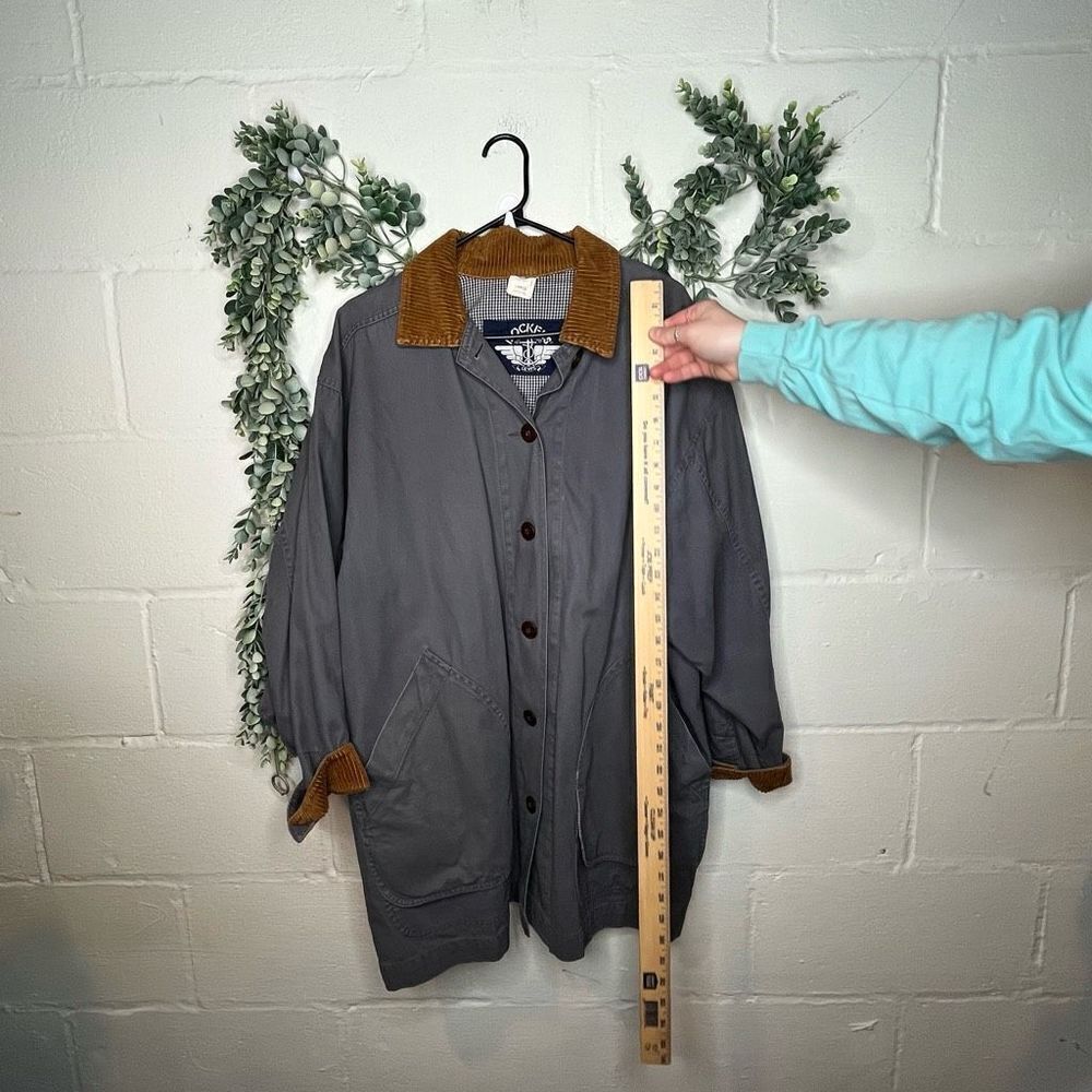 Docker's Women's Gray Jacket with Tan Collar - Picture 7 of 10